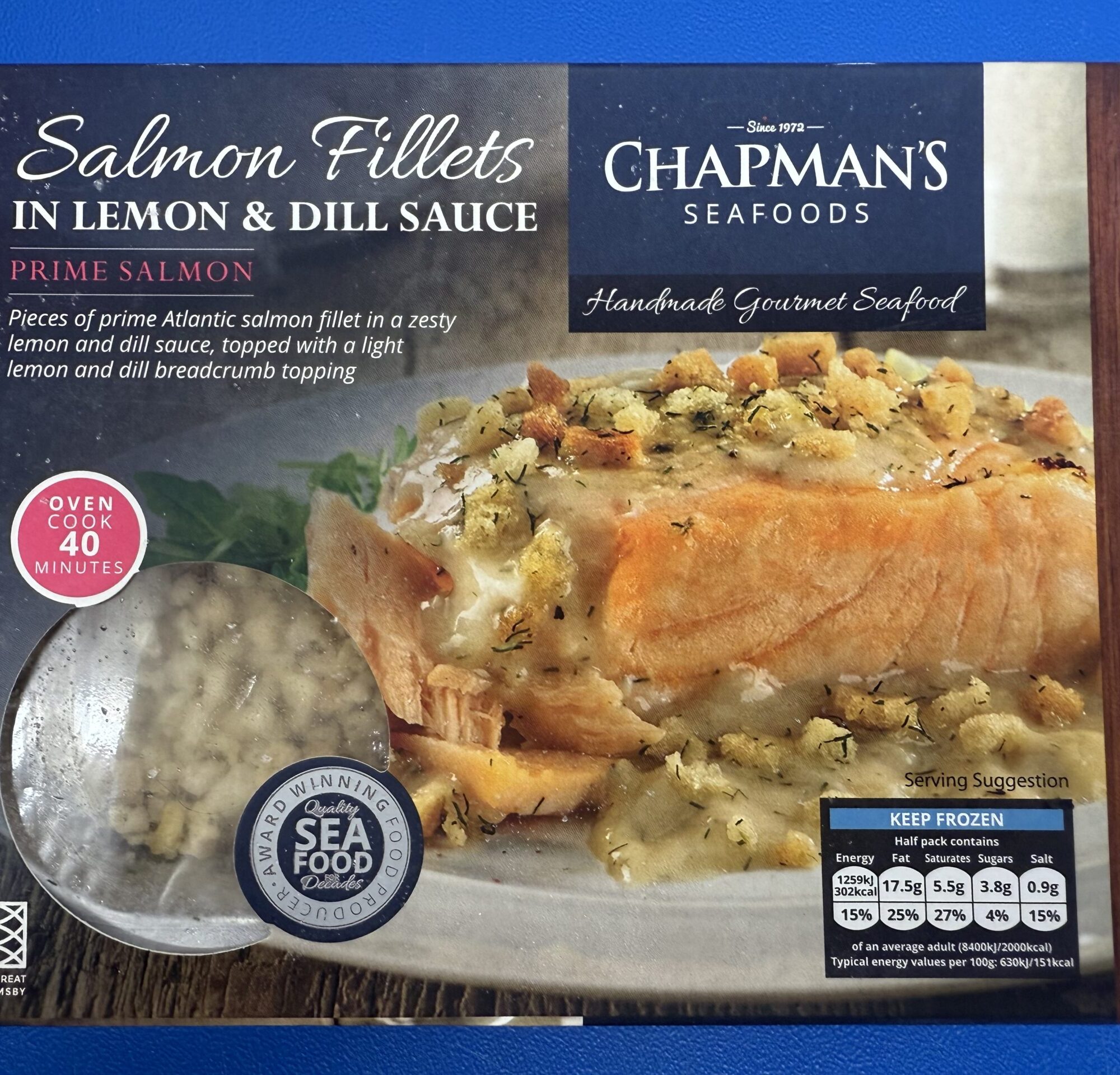 Salmon Fillets in Lemon and Dill sauce