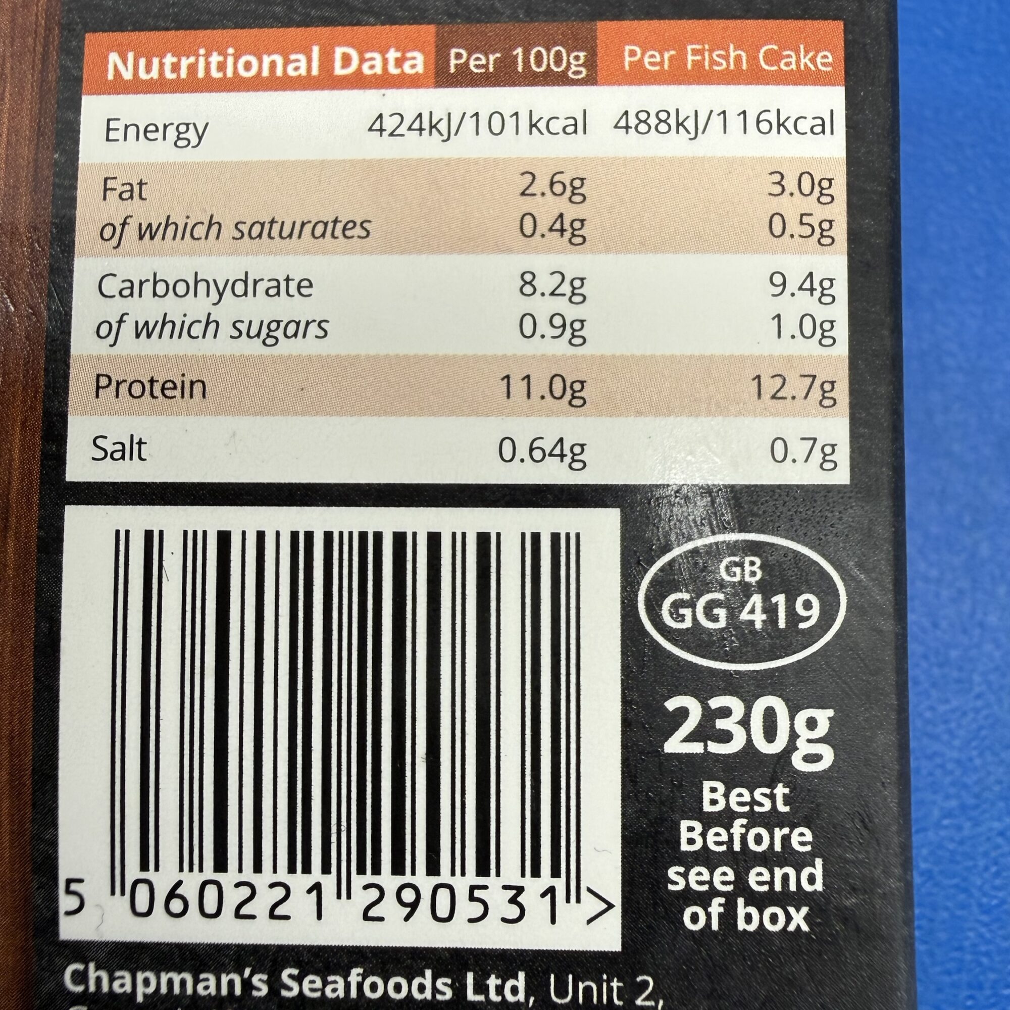 Alternative view of Crab cakes